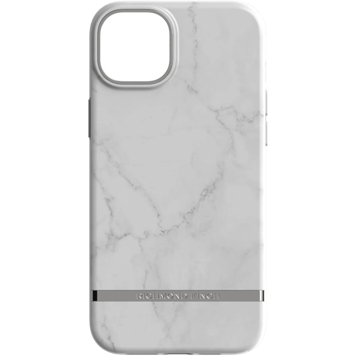 Richmond & Finch iPhone 14 Plus case, White Marble ryhmässä ÄLYPUHELIMET JA TABLETIT / Puhelimen suojakotelo / Apple / iPhone 14 @ TP E-commerce Nordic AB (C64955)