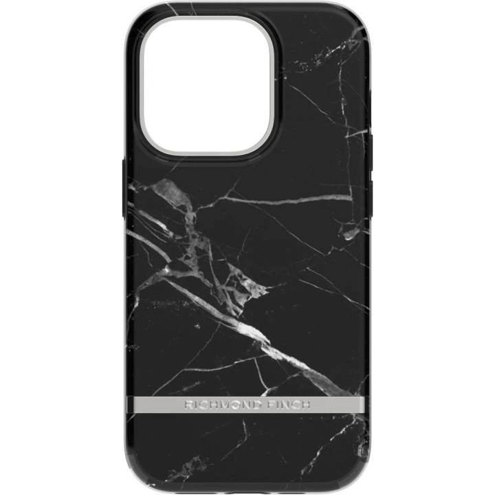 Richmond & Finch iPhone 14 Pro -kotelo, musta marmori ryhmässä ÄLYPUHELIMET JA TABLETIT / Puhelimen suojakotelo / Apple / iPhone 14 @ TP E-commerce Nordic AB (C64957)