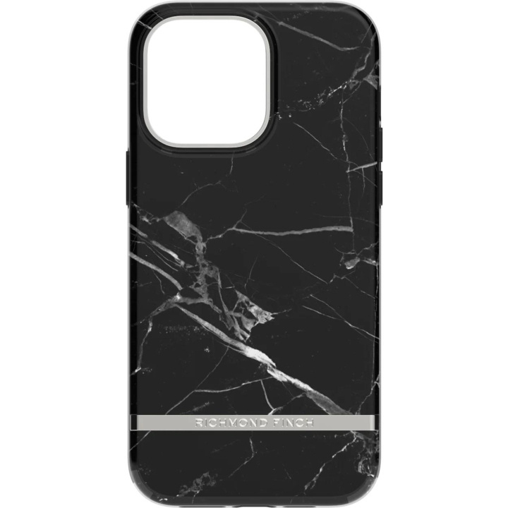 Richmond & Finch iPhone 14 Pro Max case, Black Marble ryhmässä ÄLYPUHELIMET JA TABLETIT / Puhelimen suojakotelo / Apple / iPhone 14 @ TP E-commerce Nordic AB (C64958)