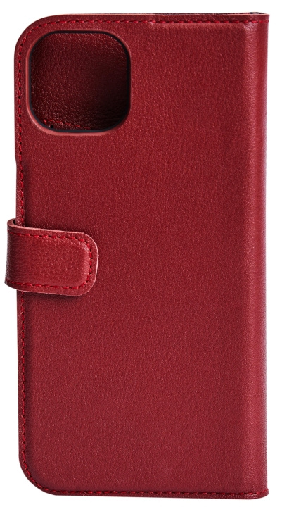 Essentials iPhone 13 leather wallet, detachable, Red ryhmässä ÄLYPUHELIMET JA TABLETIT / Puhelimen suojakotelo / Apple / iPhone 13 @ TP E-commerce Nordic AB (C65010)