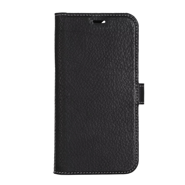 Essentials iPhone 13/14 Leather wallet, detachable,Black ryhmässä ÄLYPUHELIMET JA TABLETIT / Puhelimen suojakotelo / Apple / iPhone 13 @ TP E-commerce Nordic AB (C65035)