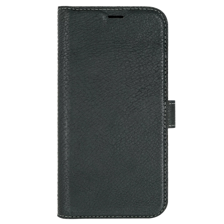 Essentials iPhone 12/12 Pro Leather wallet, detachable, Green ryhmässä ÄLYPUHELIMET JA TABLETIT / Puhelimen suojakotelo / Apple / iPhone 12 Pro @ TP E-commerce Nordic AB (C65041)