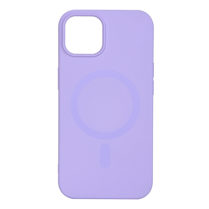 Essentials iPhone 13/14 Silicone Mag back cover, Purple ryhmässä ÄLYPUHELIMET JA TABLETIT / Puhelimen suojakotelo / Apple / iPhone 13 @ TP E-commerce Nordic AB (C65054)