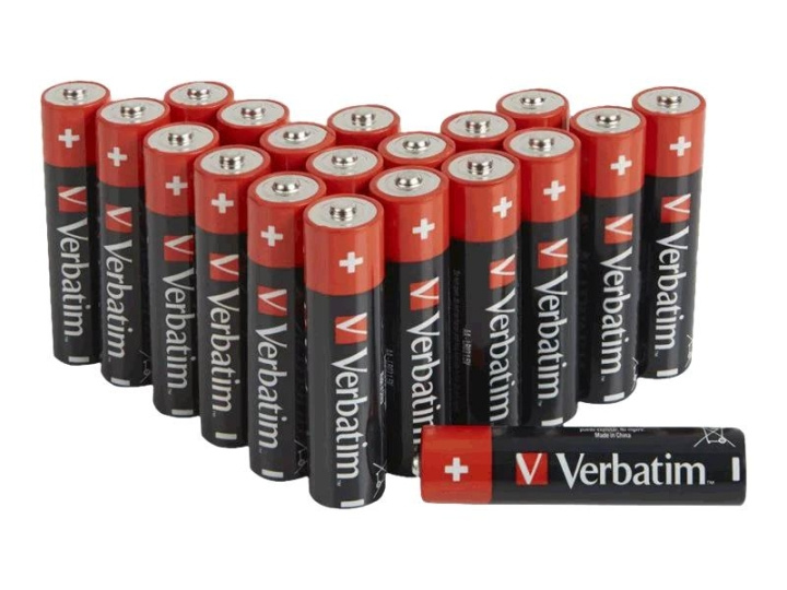 Verbatim Alkaline battery AA 4 20 pack ryhmässä KODINELEKTRONIIKKA / Paristot & Laturit / Akut / AA @ TP E-commerce Nordic AB (C65256)
