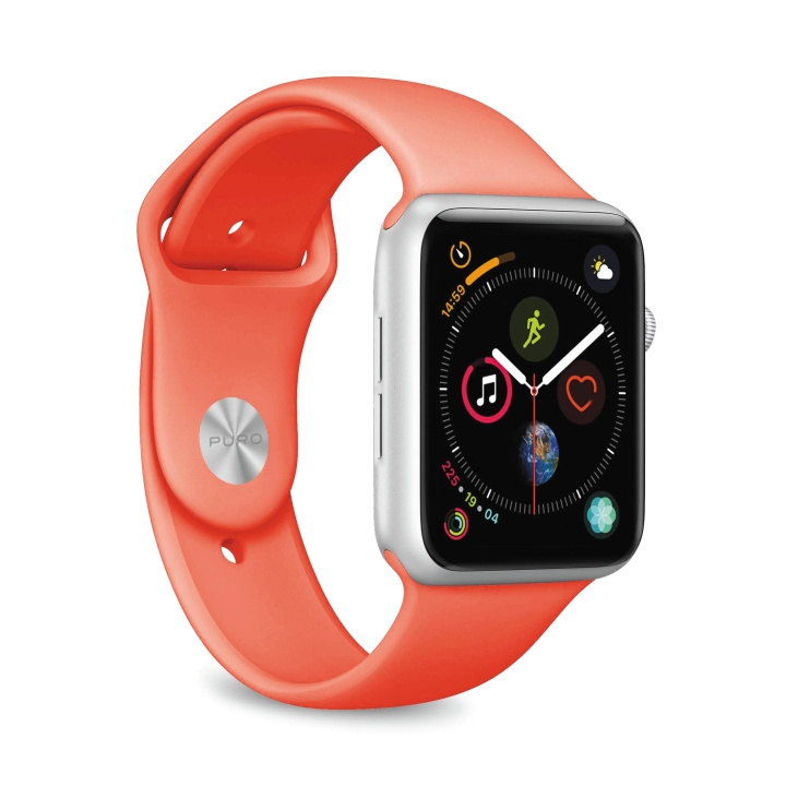 Puro Apple Watch Band, 42-44mm, S/M & M/L, Living Coral ryhmässä URHEILU, VAPAA-AIKA JA HARRASTUS / Urheilu- ja sykekellot / Tarvikkeet @ TP E-commerce Nordic AB (C65270)