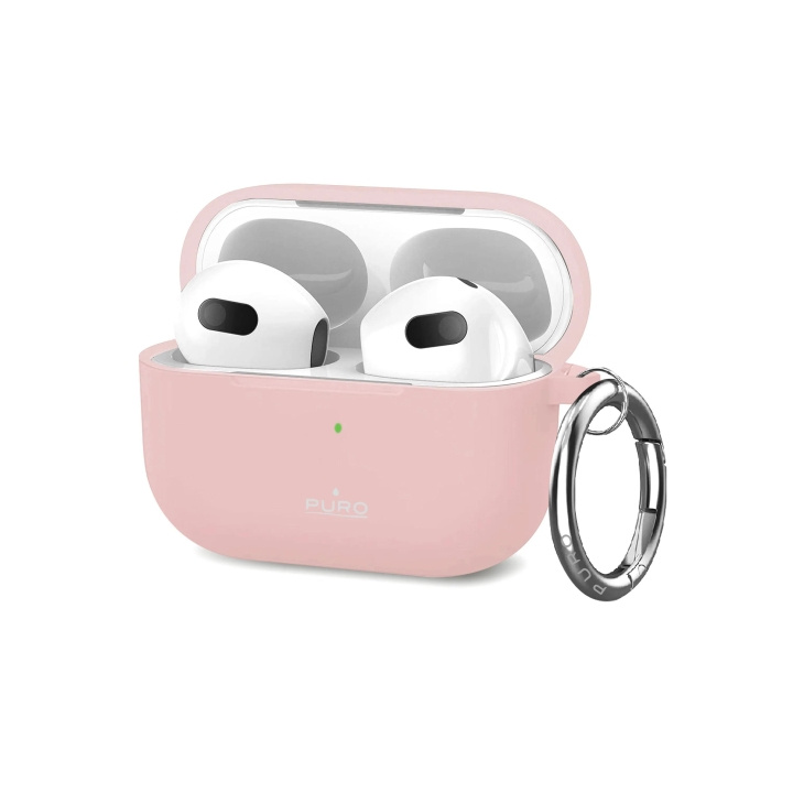 Puro Apple Airpods 3 Icon Case w/hook, Rose ryhmässä KODINELEKTRONIIKKA / Ääni & Kuva / Kuulokkeet & Tarvikkeet / Tarvikkeet @ TP E-commerce Nordic AB (C65295)