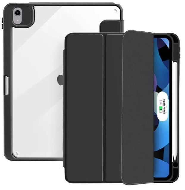 Puro iPad Mini 6th gen 2021 Zeta Smart Case, Black ryhmässä ÄLYPUHELIMET JA TABLETIT / Tabletin suojakotelo / Apple iPad @ TP E-commerce Nordic AB (C65304)
