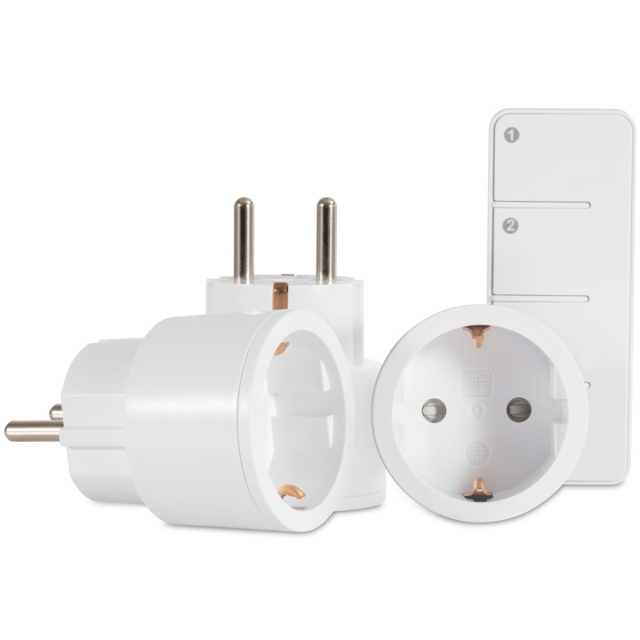 Nexa MYCR-2/SET 3 x miniplugin På/Av inkl fjärrkontroll ryhmässä KOTI, TALOUS JA PUUTARHA / Älykodit / Smart plugs @ TP E-commerce Nordic AB (C65343)