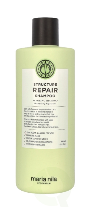 Maria Nila Structure Repair Shampoo 350 ml Sulphate & Paraben Free ryhmässä KAUNEUS JA TERVEYS / Hiukset &Stailaus / Hiustenhoito / Shampoo @ TP E-commerce Nordic AB (C65531)