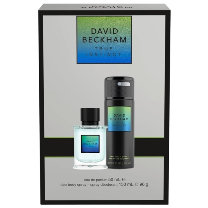 David Beckham Giftset David Beckham True Instinct Edp 50ml + Deo Spray 150ml ryhmässä KAUNEUS JA TERVEYS / Lahjapakkaukset / Miesten lahjapakkaukset @ TP E-commerce Nordic AB (C65711)