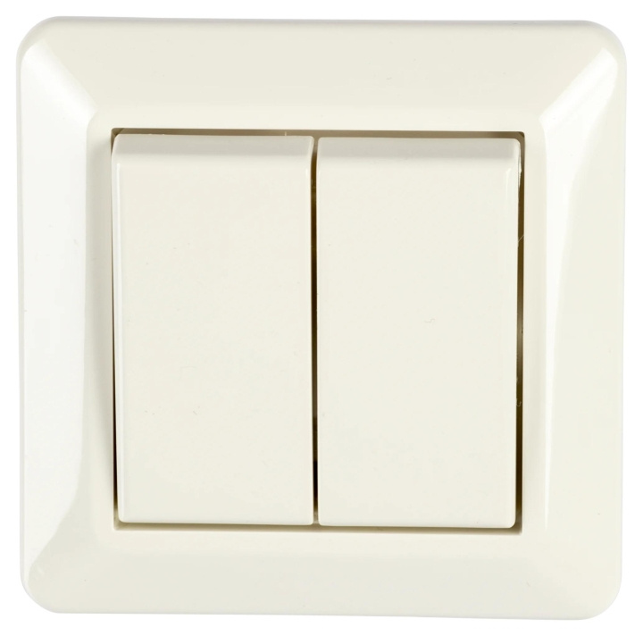 Nordic Quality ELKO 2 x 1 poll Installation switch 16A / 250V, IP20, Flush ryhmässä KOTI, TALOUS JA PUUTARHA / Älykodit / Älykodin järjestelmät @ TP E-commerce Nordic AB (C65762)