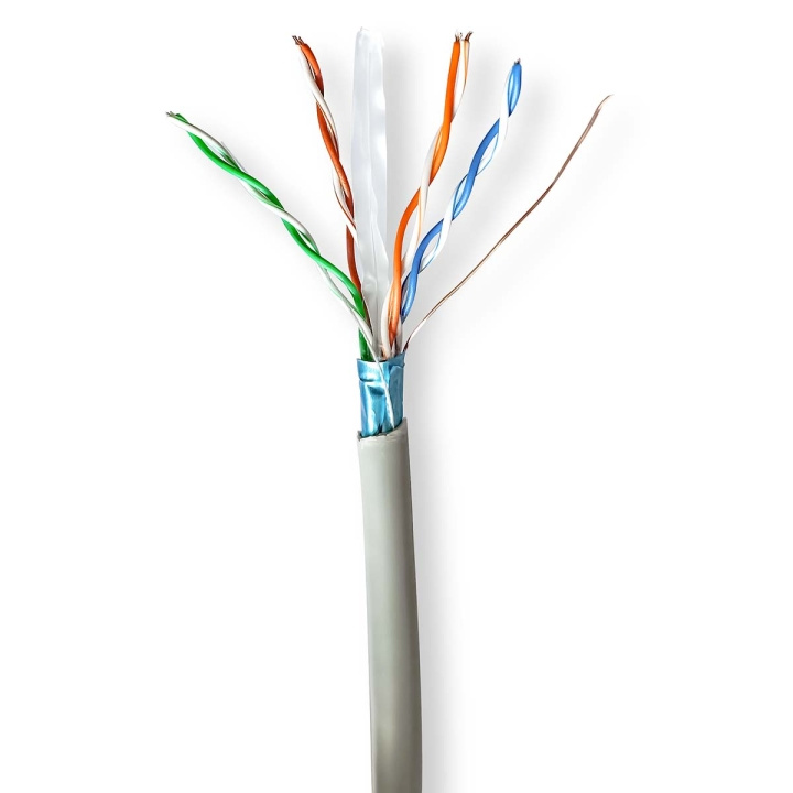 Nedis Verkkokaapeli | CAT6 | Säikeinen | F/UTP | CCA | 305.0 m | Sisäkäyttöön | Pyöreä | PVC | Harmaa | Pakkaus ryhmässä TIETOKOONET & TARVIKKEET / Kaapelit & Sovittimet / Verkko / Cat6 @ TP E-commerce Nordic AB (C66022)