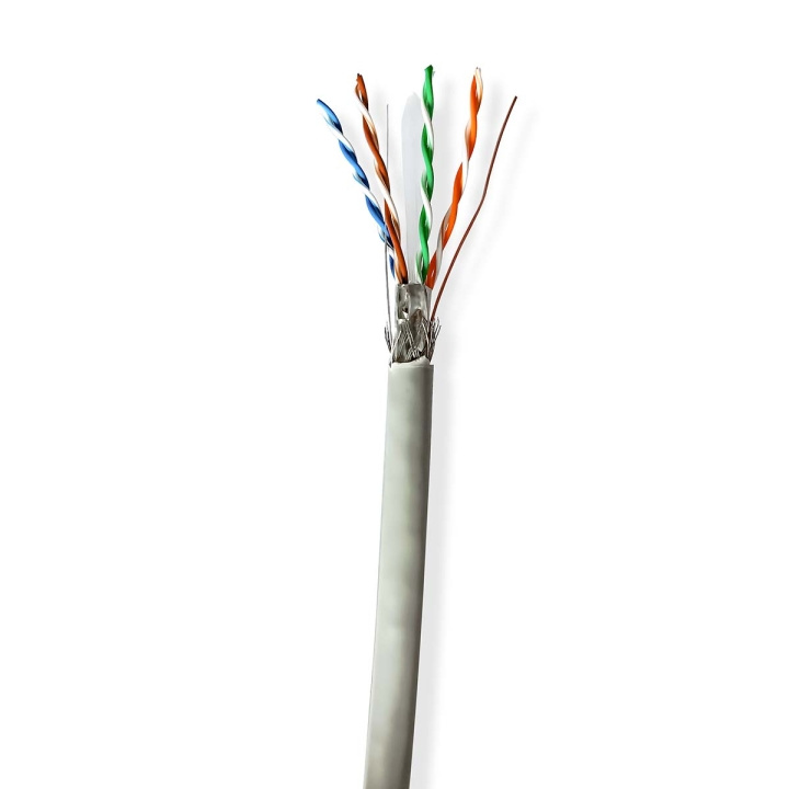 Nedis Verkkokaapeli | CAT6 | Kiinteä | SF/UTP | CCA | 100.0 m | Sisäkäyttöön | Pyöreä | PVC | Harmaa | Vetolaatikko ryhmässä TIETOKOONET & TARVIKKEET / Kaapelit & Sovittimet / Verkko / Cat6 @ TP E-commerce Nordic AB (C66026)