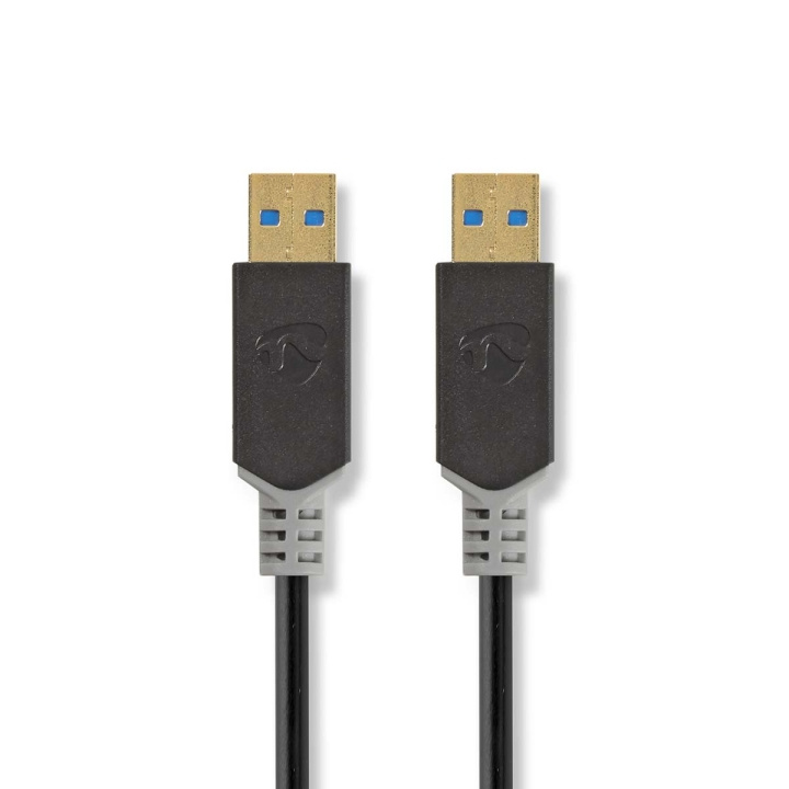 Nedis USB kaapeli | USB 3.2 Gen 1 | USB-A Uros | USB-A Uros | 5 Gbps | Kullattu | 2.00 m | Pyöreä | PVC | Antrasiitti | Laatikko ryhmässä TIETOKOONET & TARVIKKEET / Kaapelit & Sovittimet / USB / USB-A / Kaapelit @ TP E-commerce Nordic AB (C66067)