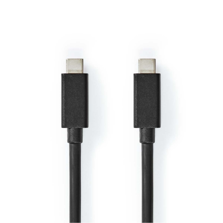 Nedis USB kaapeli | USB 3.2 Gen 2x2 | USB-C™ Uros | USB-C™ Uros | 100 W | 4K@60Hz | 20 Gbps | Niklattu | 2.00 m | Pyöreä | PVC | Musta | Label ryhmässä TIETOKOONET & TARVIKKEET / Kaapelit & Sovittimet / USB / USB-C @ TP E-commerce Nordic AB (C66148)