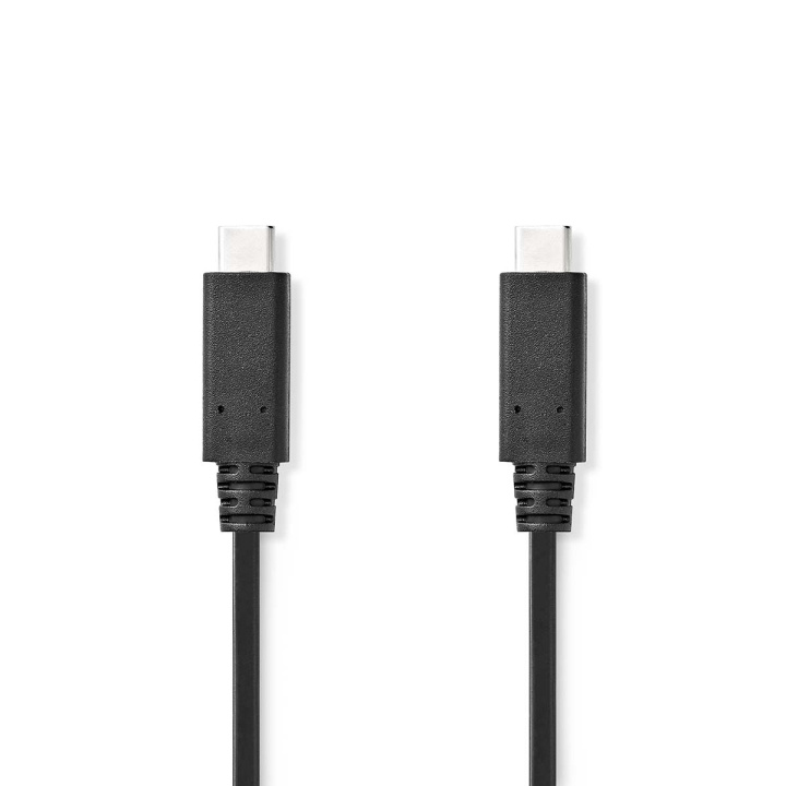 Nedis USB kaapeli | USB 3.2 Gen 2 | USB-C™ Uros | USB-C™ Uros | 240 W | 8K@30Hz | 20 Gbps | Niklattu | 1.00 m | Pyöreä | PVC | Musta | Label ryhmässä TIETOKOONET & TARVIKKEET / Kaapelit & Sovittimet / USB / USB-C @ TP E-commerce Nordic AB (C66149)