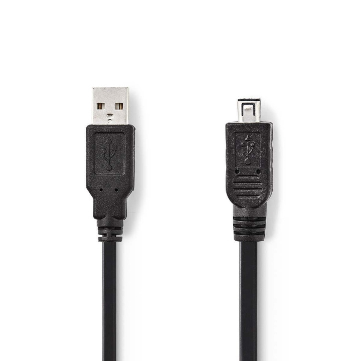 Nedis USB kaapeli | USB 2.0 | USB-A Uros | Mini 4-Pin Uros | 480 Mbps | Niklattu | 2.00 m | Pyöreä | PVC | Musta | Muovipussi ryhmässä TIETOKOONET & TARVIKKEET / Kaapelit & Sovittimet / USB / Mini-USB @ TP E-commerce Nordic AB (C66151)