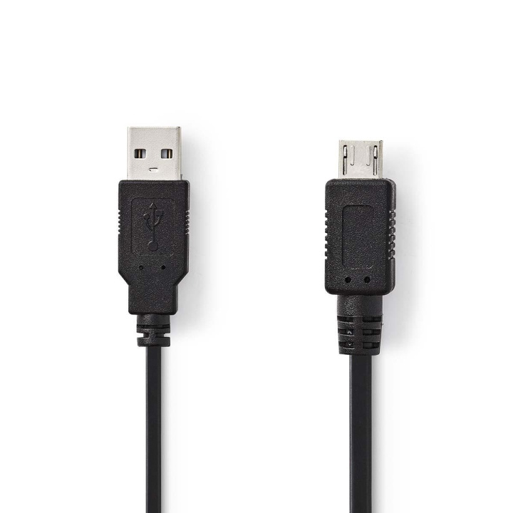 Nedis USB kaapeli | USB 2.0 | USB-A Uros | USB Micro-A | 480 Mbps | Niklattu | 2.00 m | Pyöreä | PVC | Musta | Muovipussi ryhmässä TIETOKOONET & TARVIKKEET / Kaapelit & Sovittimet / USB / Micro-USB @ TP E-commerce Nordic AB (C66152)