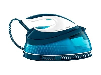 Philips PerfectCare Compact GC7840 Ångstrykjärn 2400W Blåvit ryhmässä KOTI, TALOUS JA PUUTARHA / Vaatehuolto / Silitysrauta @ TP E-commerce Nordic AB (C66393)