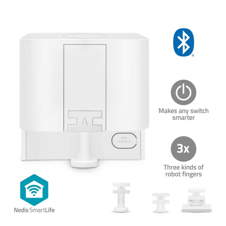 Nedis SmartLife Finger Robot | CR2 | 1000 mAh | Bluetooth® | Kolme erilaista sormea ryhmässä KOTI, TALOUS JA PUUTARHA / Älykodit / Älykodin järjestelmät @ TP E-commerce Nordic AB (C66702)
