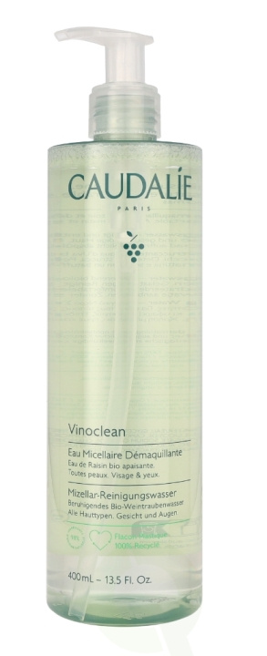 Caudalie Vinoclean Micellar Cleansing Water 400 ml ryhmässä KAUNEUS JA TERVEYS / Ihonhoito / Kasvot / Puhdistus @ TP E-commerce Nordic AB (C66778)