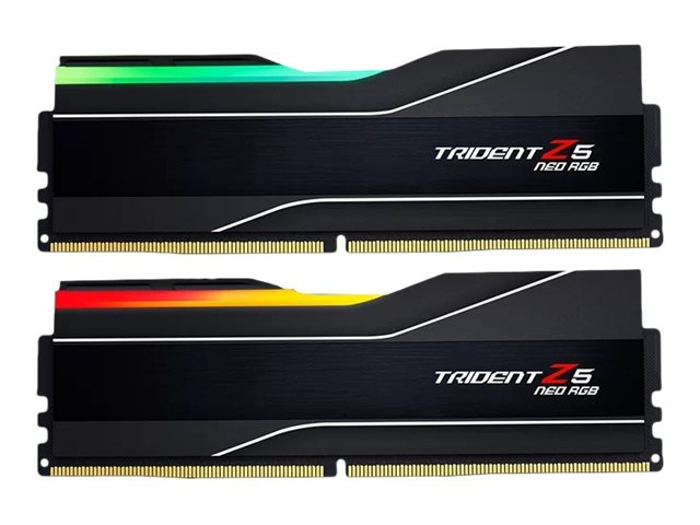 G.Skill Trident Z5 Neo RGB DDR5 64GB kit 6000MHz CL30 non-ECC ryhmässä TIETOKOONET & TARVIKKEET / Tietokoneen komponentit / RAM-muistit / DDR5 @ TP E-commerce Nordic AB (C67283)