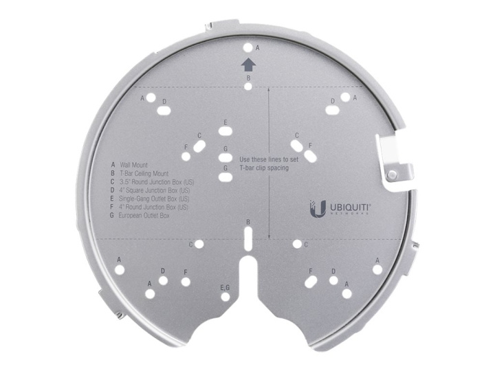 Ubiquiti UniFi Professional Mounting System U-PRO-MP monteringssats för trådlös åtkomstpunkt Silver ryhmässä KOTI, TALOUS JA PUUTARHA / Älykodit / Älykodin järjestelmät @ TP E-commerce Nordic AB (C67421)