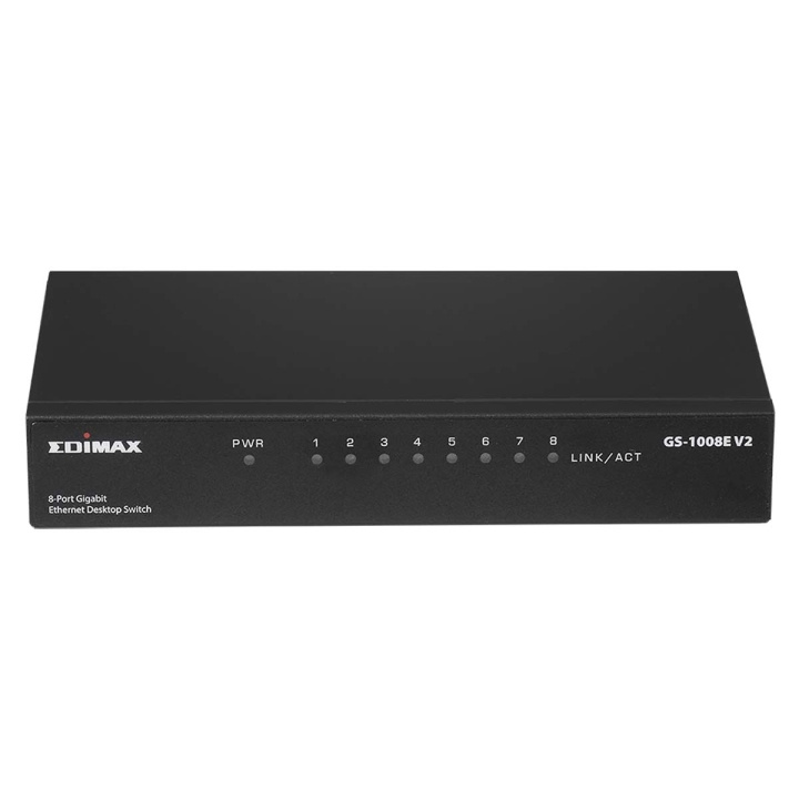 Edimax 8-porttinen Gigabit Desktop Switch ryhmässä TIETOKOONET & TARVIKKEET / Verkko / Kytkimet @ TP E-commerce Nordic AB (C67599)