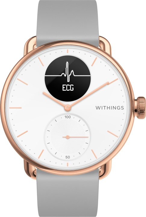 Withings Scanwatch EKG , aktiivisuuskello ruusukulta 38mm ryhmässä URHEILU, VAPAA-AIKA JA HARRASTUS / Urheilu- ja sykekellot / Älykellot @ TP E-commerce Nordic AB (C68011)