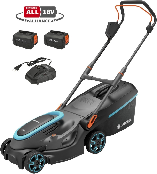 GARDENA PowerMax 37/36V P4A Ready-To-Use Set -akkuruohonleikkuri ryhmässä KOTI, TALOUS JA PUUTARHA / Puutarhatuotteet / Puutarhatyökalut @ TP E-commerce Nordic AB (C69072)