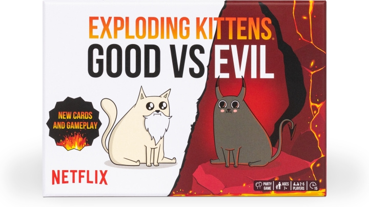Exploding Kittens Good vs Evil Nordic - korttipeli ryhmässä LELUT, TUOTTEET LAPSILLE JA VAUVOILLE / Peli / Lautapelit @ TP E-commerce Nordic AB (C69119)