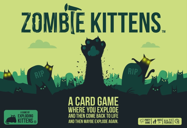 Exploding Kittens Zombie Kittens Nordic - korttipeli ryhmässä LELUT, TUOTTEET LAPSILLE JA VAUVOILLE / Peli / Lautapelit @ TP E-commerce Nordic AB (C69120)