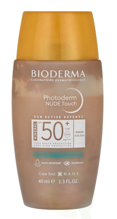 Bioderma Photoderm Nude Touch Mineral SPF50+ 40 ml Doree ryhmässä KAUNEUS JA TERVEYS / Ihonhoito / Rusketus / Aurinkosuoja @ TP E-commerce Nordic AB (C69602)