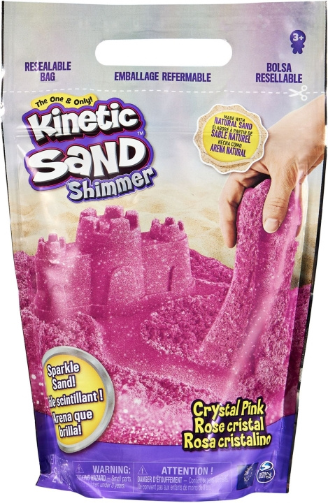 Kinetic Sand Glitter Pink -taikahiekka ryhmässä LELUT, TUOTTEET LAPSILLE JA VAUVOILLE / Leikkikalut, Askartelu &Pelit / Pelaa savea, leikkiä hiekkaa ja tarvikkeita @ TP E-commerce Nordic AB (C69932)
