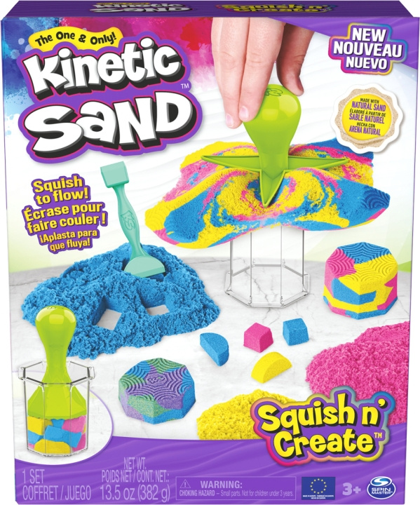 Kinetic Sand Squish N\' Create -taikahiekkasetti ryhmässä LELUT, TUOTTEET LAPSILLE JA VAUVOILLE / Leikkikalut, Askartelu &Pelit / Pelaa savea, leikkiä hiekkaa ja tarvikkeita @ TP E-commerce Nordic AB (C69970)