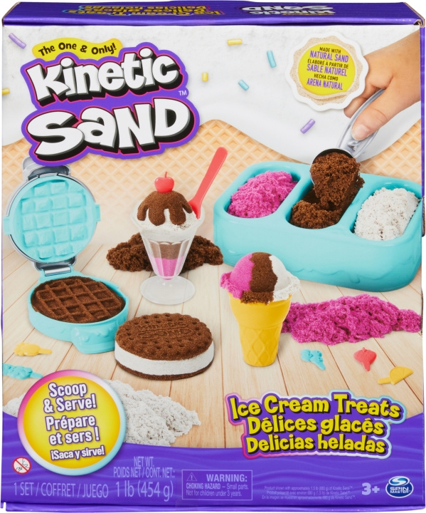 Kinetic Sand jäätelöherkut leikkisetti ryhmässä LELUT, TUOTTEET LAPSILLE JA VAUVOILLE / Leikkikalut, Askartelu &Pelit / Pelaa savea, leikkiä hiekkaa ja tarvikkeita @ TP E-commerce Nordic AB (C69986)