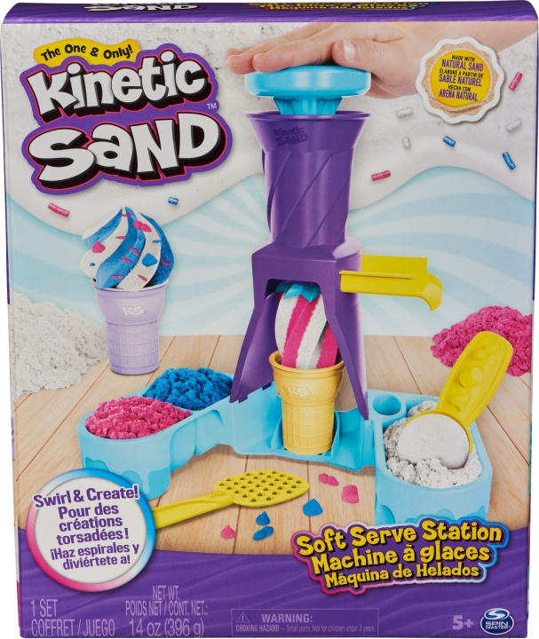 Kinetic Sand Soft Serve Station - jäätelöleikkisetti ryhmässä LELUT, TUOTTEET LAPSILLE JA VAUVOILLE / Leikkikalut, Askartelu &Pelit / Pelaa savea, leikkiä hiekkaa ja tarvikkeita @ TP E-commerce Nordic AB (C70083)