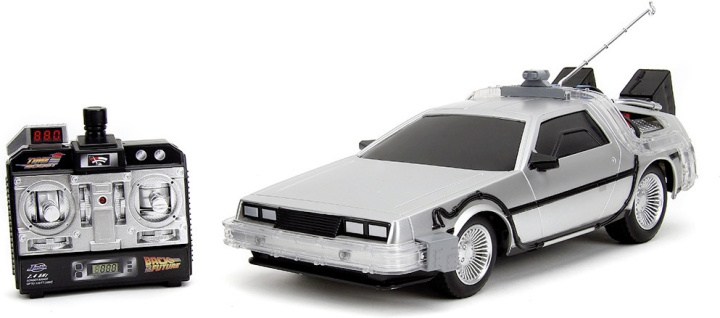 Jada Back to the Future RC Time Machine -radio-ojattava auto, 1:16 ryhmässä LELUT, TUOTTEET LAPSILLE JA VAUVOILLE / Radio-ohjattava / Radio-ohjattavat autot @ TP E-commerce Nordic AB (C70123)