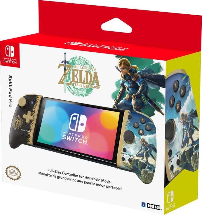 HORI Split Pad Pro – The Legend of Zelda: Tears of the Kingdom -peliohjain, Switch / Switch OLED ryhmässä KODINELEKTRONIIKKA / Pelikonsolit & Tarvikkeet / Nintendo Switch / Tarvikkeet @ TP E-commerce Nordic AB (C70155)