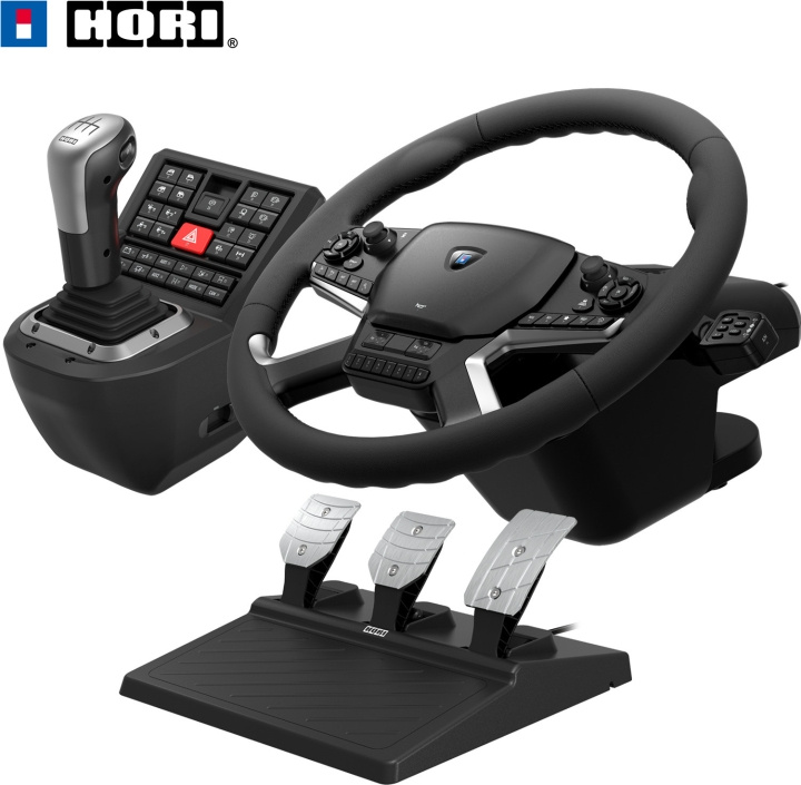 HORI Force Feedback Truck Control System -rattiohjain, PC ryhmässä TIETOKOONET & TARVIKKEET / GAMING / Ohjauspyörät ja joystickit @ TP E-commerce Nordic AB (C70158)