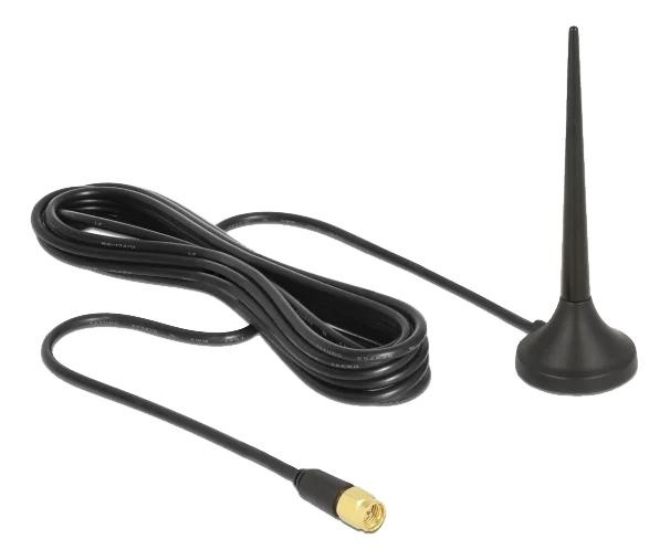 DeLOCK LTE/GSM/UMTS Antenna SMA plug 3dBi fixed omnidirectional ryhmässä TIETOKOONET & TARVIKKEET / Verkko / Verkkokortti / USB @ TP E-commerce Nordic AB (C70472)