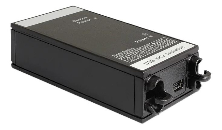 DeLOCK Converter USB > USB with 5 kV Isolation for DIN rail ryhmässä TIETOKOONET & TARVIKKEET / Kaapelit & Sovittimet / USB / USB-A / Sovittimet @ TP E-commerce Nordic AB (C70596)