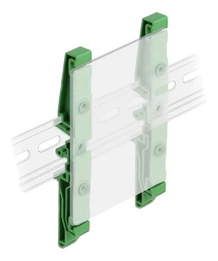 DeLOCK DIN-kiskokiinnike piirilevylle 122 mm 4 kpl ryhmässä TIETOKOONET & TARVIKKEET / Tietokonetarvikkeet / Muut @ TP E-commerce Nordic AB (C70648)