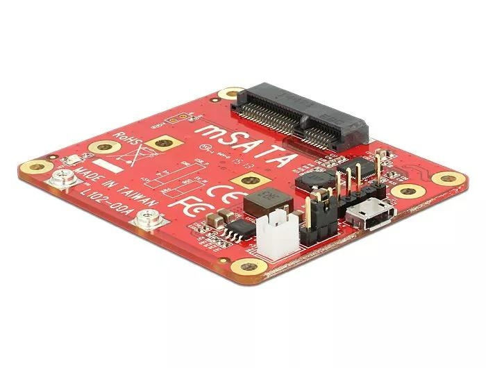 DeLOCK Raspberry mSATA-moduuli, tyyppi Micro-B, sis. asennussarjan ryhmässä TIETOKOONET & TARVIKKEET / Tietokoneen komponentit / Kovalevyt / Sovittimet & Tarvikkeet @ TP E-commerce Nordic AB (C70818)