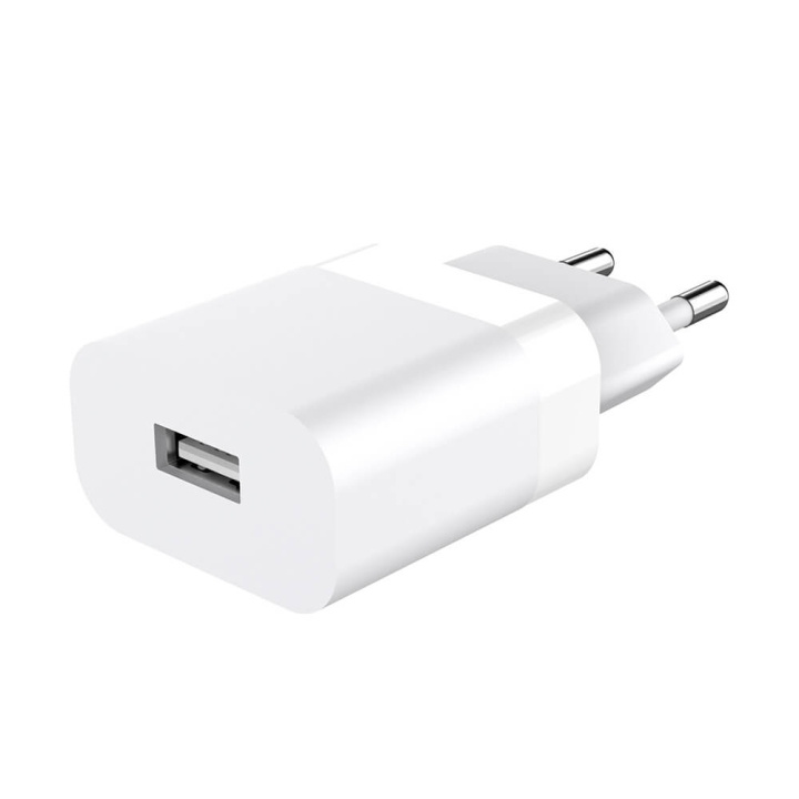 Gear Laturi 220V 1xUSB-A 2.4A Valkoinen ryhmässä ÄLYPUHELIMET JA TABLETIT / Laturit & Kaapelit / Seinälaturi / Seinälaturi USB @ TP E-commerce Nordic AB (C71367)