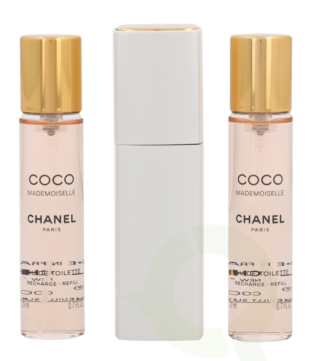 Chanel Coco Mademoiselle Giftset 60 ml 2x Edt Spray Refill 20Ml/1x Edt Spray 20Ml - Twist and Spray ryhmässä KAUNEUS JA TERVEYS / Lahjapakkaukset / Naisten lahjapakkaukset @ TP E-commerce Nordic AB (C72171)