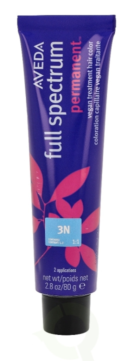 Aveda Full Spectrum Permanent Vegan Pure Tone Hair Color 80 gr Vegan Treatment Hair Color 3N ryhmässä KAUNEUS JA TERVEYS / Hiukset &Stailaus / Hiustenhoito / Hiusväri / Hiusväri & Väripommi @ TP E-commerce Nordic AB (C73227)