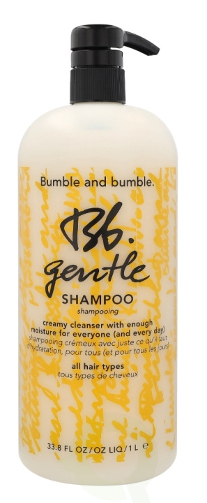 Bumble and Bumble Bumble & Bumble Gentle Shampoo 1000 ml For All Skin Types ryhmässä KAUNEUS JA TERVEYS / Hiukset &Stailaus / Hiustenhoito / Shampoo @ TP E-commerce Nordic AB (C73255)