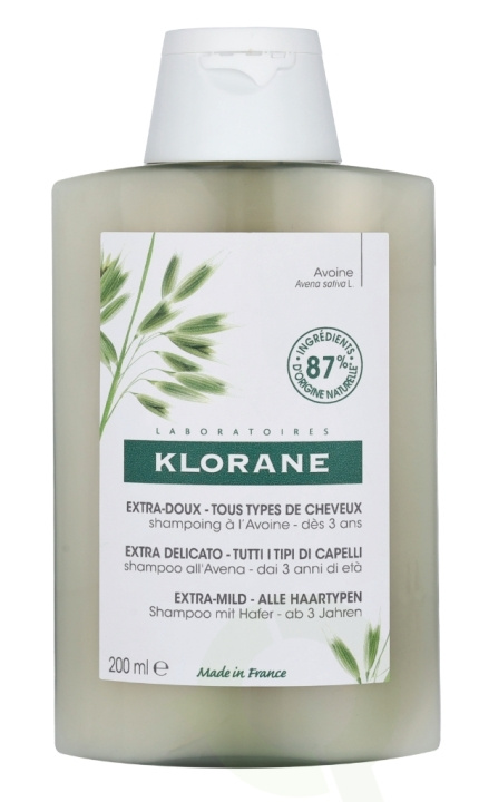 Klorane Ultra-Gentle Shampoo With Oat Milk 200 ml ryhmässä KAUNEUS JA TERVEYS / Hiukset &Stailaus / Hiustenhoito / Shampoo @ TP E-commerce Nordic AB (C73469)