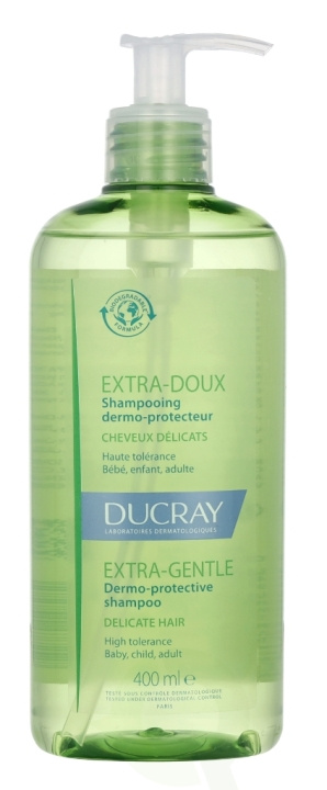 Ducray Extra-Gentle Dermo-Protective Shampoo 400 ml ryhmässä KAUNEUS JA TERVEYS / Hiukset &Stailaus / Hiustenhoito / Shampoo @ TP E-commerce Nordic AB (C74923)